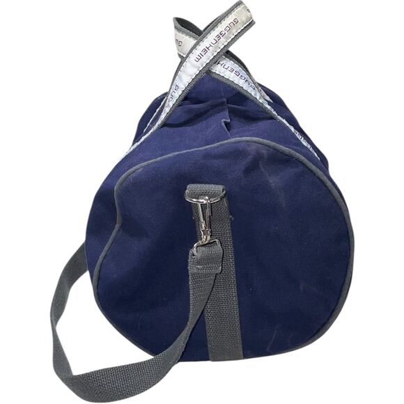 Guggenheim Scarborough & Tweed  Navy Blue Canvas Duffle Weekender Bag - Picture 4 of 9